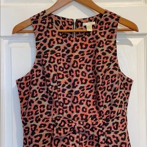 Pink & Black Leopard Print Dress